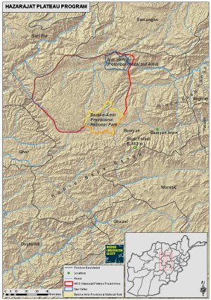 Map of Hazarajat Plateau Program