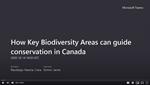 How Key Biodiversity Areas can guide conservation in Canada