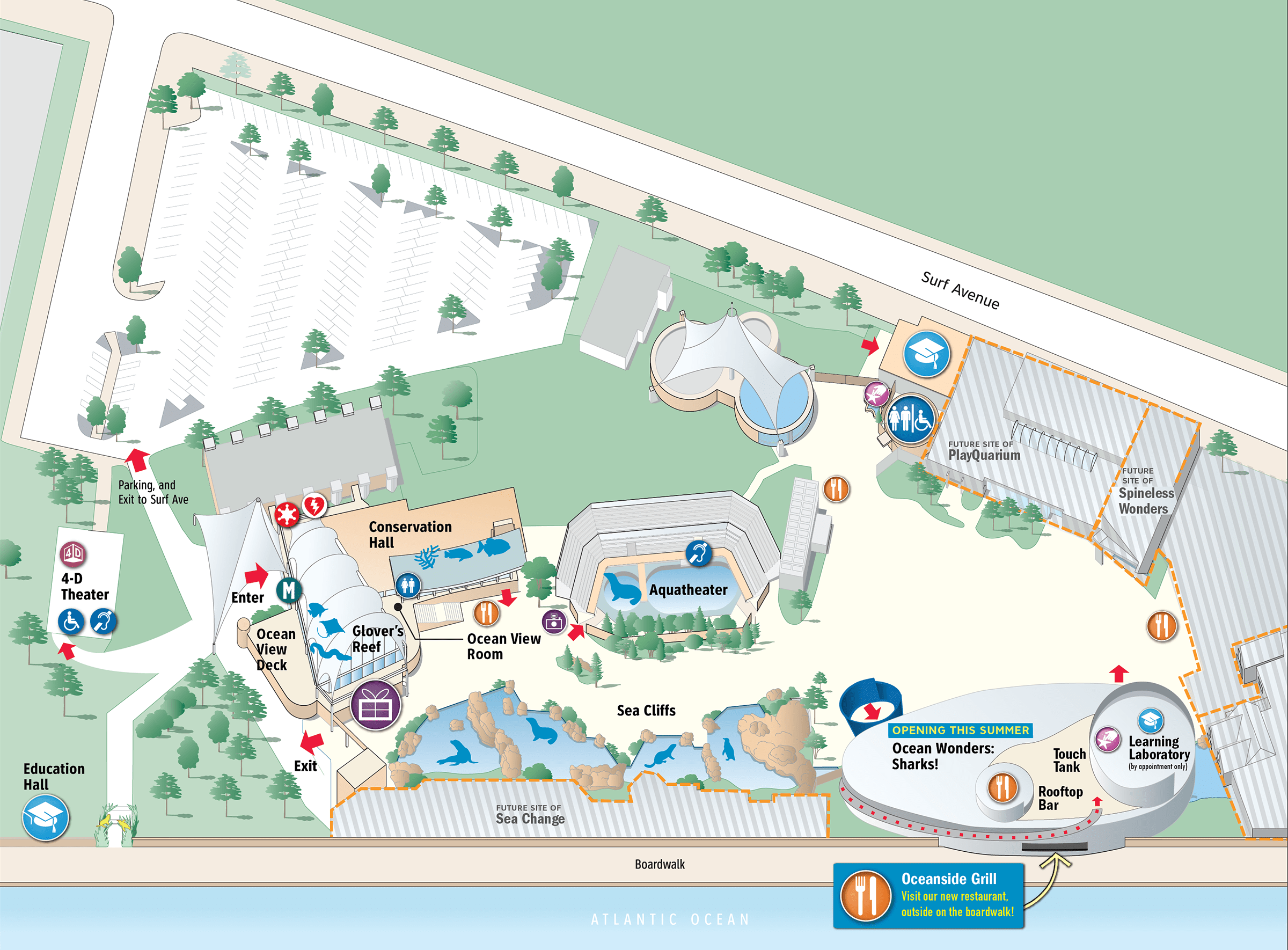 Map Of New York Aquarium - United States Map