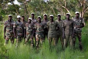  | Park ranger team of the Northeastern Protected Areas Complex in Central African Republic. | Photo © Antonio Bóveda/WCS. | ©PH19_Park rangers