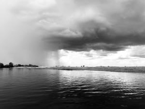 Republic of Congo/Likouala  | savannah, river, storm  | Guido Trivellini | landscape savannah_BW
